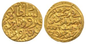 Firuz Shah Zafar (AH 791, 1389 AD), Gold Tanka, 10.85g, Hazrat Dehli Mint, fi zaman al-Ima