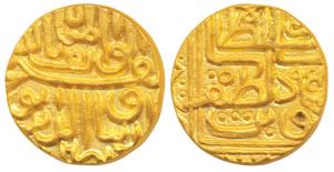 Nasir al-Din Mahmud Shah III (AH 944-961, 1537-1553 AD), Gold Tanka, 11.92g, rev. Mahmud b