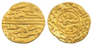 Hasan Shah (AH 876-889; 1472-1484 AD), Gold Tanka, 10.88g, Kashmir Mint, with legend Nagin