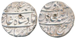 Ahmed Shah Bahadur, Silver Rupee, 11.31g, Farrukhabad Mint, RY Ahd, complete mint name at 