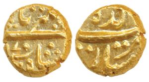Alamgir II, Gold Pagoda, 3.34g, Imtiyazgarh Mint, AH (1)070 (KM 468.1). Extremely Fine, Ra
