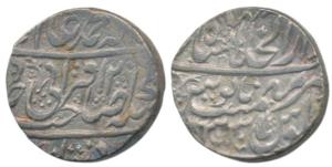 Shah Alam II, Silver Rupee, 10.92g, Dar-ul-Khilafat Shahjahanabad Mint, AH 1206/33, Sahib-