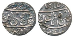 Muhammad Akbar II (first reign, AH 1203, 1788 AD), Silver Rupee, 11.18g, Shahjahanabad Min