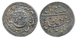 Wajid Ali Shah, Silver Rupee, 11.15g, Bait us- Sultanat Lakhnau Mulk Awadh Akhtar Nagar Mi