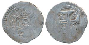 Goa, Afonso VI (1656-1683 AD), Silver Xerafim, 10.53g, date 1668, obv. crown arms divide G