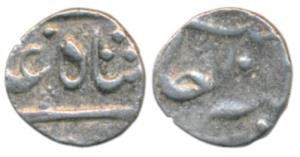 Surat Mint, Silver ¼ Rupee, 2.23g, in the name of Shah Alam II (KM 210.1). Fine+, Rare.