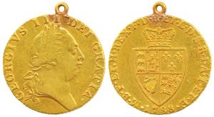 Great Britain, George III, Gold Guinea, 8.4g, 1788, Royal Mint, popularly known as Spade G
