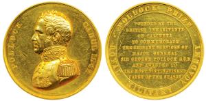 Pollock Prize Medal, Calcutta 1862, Royal Military Academy Woolwich, Pollock Prize, Gold M