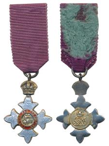 The Most Excellent Order of the British Empire, 1st type, Civil Division, Miniature, Comma