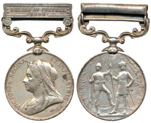 India Medal, Victoria, Silver, Relief of Chitral 1895 bar, awarded to 1574 Daffadar Kesar 