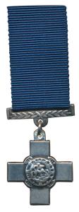 George Cross Medal, Miniature, a plain cross with a circular medallion in centre, St. Geor