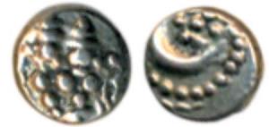 Haider Ali (AH 1174-1197, AD 1761-1782), Gold Fanam, obv. Shiva and Parvati seated, rev. P