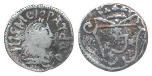 Goa, Jose I (1750-1777 AD), Silver ½ Pardao, 1775 (KM 158). Fine+, Rare.