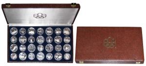 Canada, Elizabeth II, 1976 Montreal Olympics, Silver 5 Dollars, 24.3g, (14) and Silver 10 