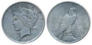 United States of America, Silver Peace Dollar, 1923. Very Fine.