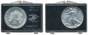 United States of America, Silver Dollar, 31.24g, 1989, Walking Liberty, (KM 142). Uncircul