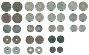 Assorted lot of Copper and Cupro Nickel, Palestine (4); Netherlands (5); and Saudi Arabia 