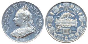 Victoria Diamond Jubilee White metal, the different Prime Ministers of Britain during the 