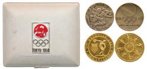 United States of America, Gold-Gilt, Xth Olympics in Los Angeles, 1932; Tokyo, Copper Toke