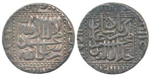 Akbar, Silver Rupee, 11.39g, Ahmedabad Mint, AH 983, Kalima type, (KM 82.1). Very Fine+.