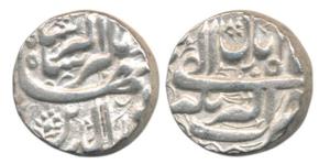 Jahangir, Silver Rupee, 11.27g, Akbarnagar Mint, Month Aban, RY 20, Katar or dagger symbol