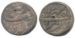 Jahangir, Silver Rupee, 11.29g, Akbarnagar Mint, Month Mihr, RY 6, Mihir written with regu