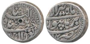 Jahangir, Silver Rupee, 11.4g, Burhanpur Mint, Month Tir, RY 17 (KM 145.5). Very Fine+.