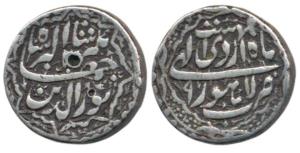 Jahangir, Silver Rupee, 11.29g, Lahore Mint, Month Ardibihisht, RY 9, ornamental border (K