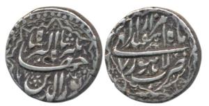 Jahangir, Silver Rupee, 11.23g, Lahore Mint, Month Isfandarmuz, RY 7, ornamental border (K