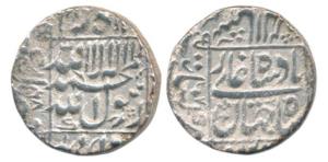 Shah Jahan, Silver Rupee, 11.44g, Khambayat Mint, AH 1068 (KM 235.16). Very Fine.