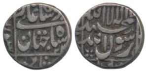 Shah Jahan, Silver ½ Rupee, 5.65g, Surat Mint, RY 22 (KM 218.8). Very Fine.