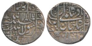 Shah Jahan, Silver Rupee, 11.45g, Surat Mint, legend in square area, AH 1066/30 (KM 235.23