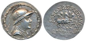 Indo-Greek, Baktria, Eukratides I, Posthumous issue, Silver Tetradrachm, 16.26g, obv. diad
