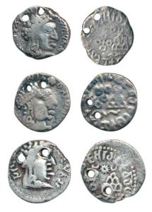 Satavahana, Vasisthiputra Sri Pulumavi, Silver Drachma (3), bust of the ruler to right wit