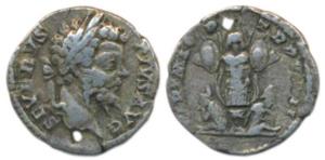 Roman, Septimius Severus (193-211 AD), Silver Denarius, 2.72g, Rome, obv. SEVERVS PIVS AVG