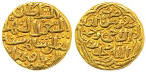 Muhammad Shah III bin Tughluq, Gold Tanka, 10.98g, mintless variety, fi zaman, al-sa’id ty