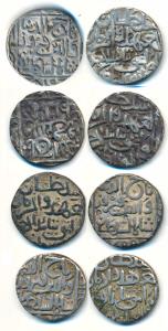 Taj-ud-Din Firuz Shah (AH 800-825, 1397-1422 AD), Silver Tanka (4), Hazrat Ahsanabad Mint,
