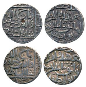 Taj-ud-Din Firuz Shah, Silver Tanka (2), Hazrat Ahsanabad Mint, AH 803 and 806, (G&G BH63)