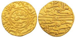 Hasan Shah (AH 876-889; 1472-1484 AD), Gold Tanka, 11.18g, Kashmir Mint, with legend Nagin