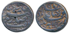 Nur Jahan (AH 1033-1037, AD 1623-1627), Silver Rupee, 11.4g, Akbarnagar Mint, poetic coupl
