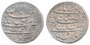 Shah Jahan, Silver Rupee, Surat Mint, AH 1038/Ahd (KM 222.13). Broad flan, Extremely Fine.