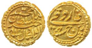 Tipu Sultan (AH 1197-1227, 1787-1799 AD), Gold Pagoda, 3.45g, Patan Mint, the denomination
