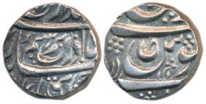 Amar Singh, Silver Rupee, 11.19g, in the name of Ahmed Shah Durrani, letter Suaad within t