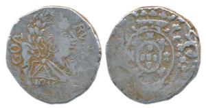 Goa, Joao VI (1816-1826 AD), Silver Rupia, 10.91g, 1816, inverted A instead of V in RVPIA 