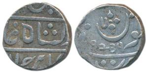 Muhiabad urf Poona Mint, Silver Rupee, 11.25g, transitional issue of the EIC, Ankushi type