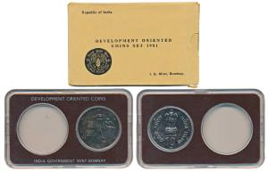 1981 Uncirculated Set, World Food Day, Rupees 10, Bombay Mint (KM 196). In immaculate cond