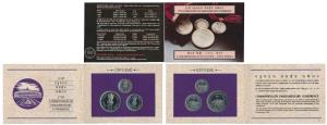 1991 Uncirculated Set, 37th Commonwealth Parliamentary Conference, set of 3, Rupee 1 to 10
