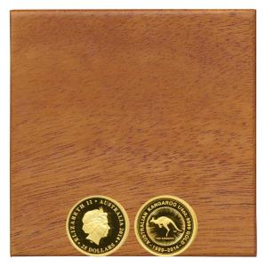 Australia, Elizabeth II, Gold $25, ¼ Ounce, 7.77g, 25th Anniversary of the Kangaroo series