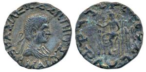 Indo-Greeks, Hermaeus (c. 40-1 BC), Silver Tetradrachm, 8.94g, obv. diademed and draped bu