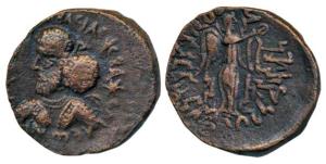 Indo-Parthian, Gondophares, Pakores (100-135 AD), Copper Tetradrachm, 7.98g, uncertain min